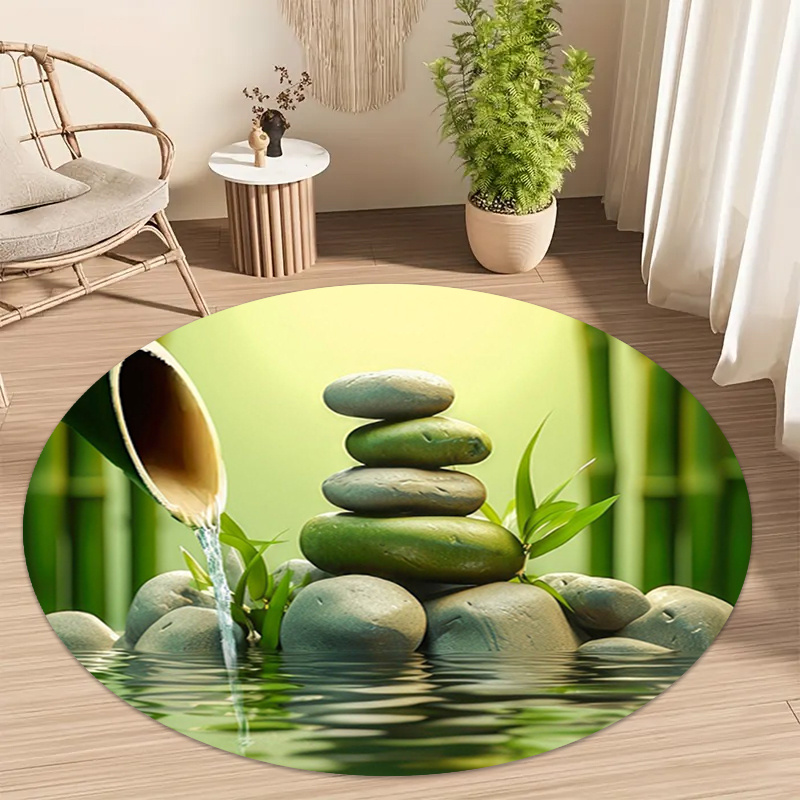 Spa And Wellness Hotel - 선(禪) 대나무 돌 물결 무늬 원형