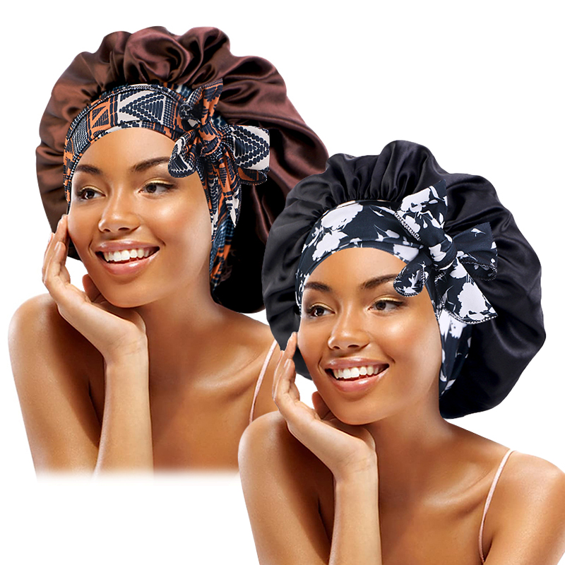 Hair Spa Wellness - 2 개/몫 Boho 인쇄 머리띠 새틴