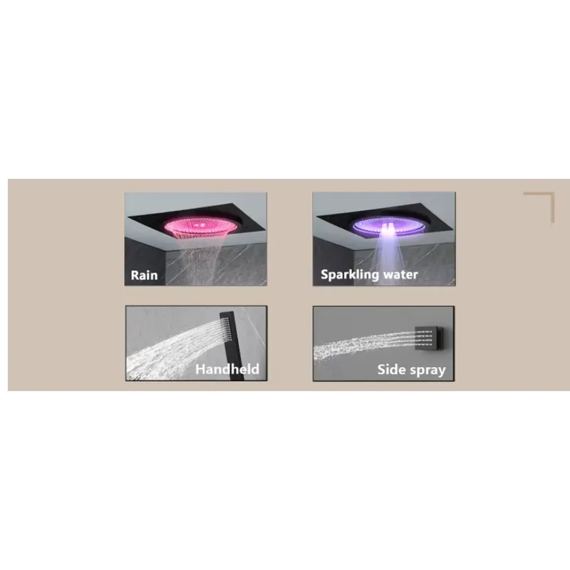 스마트 LED 샤워 세트 욕실 음악 내장형 레인폴 시스 - Spa&Wellness Earth City Шелепиха 리뷰 및 가격