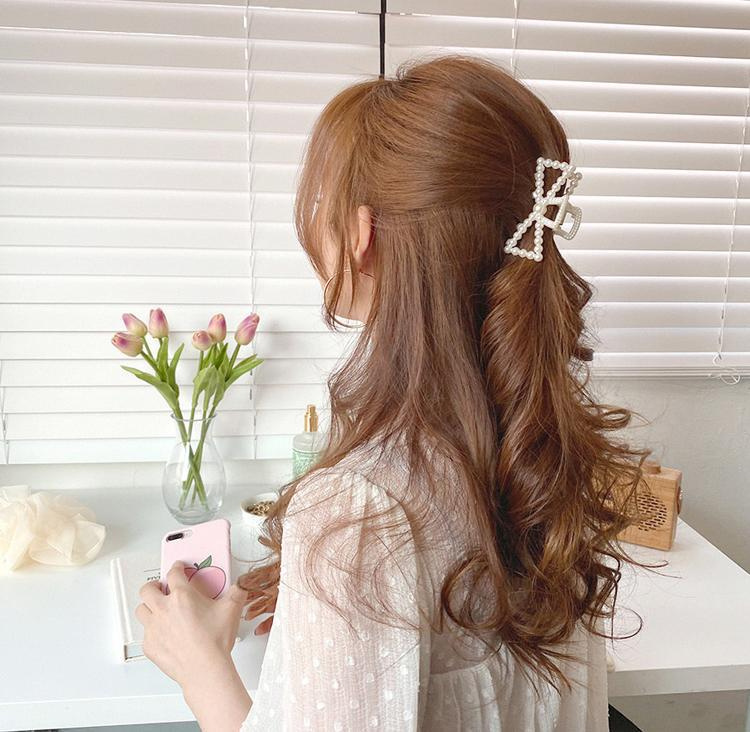 여성용 진주 클로 클립 게 기하학적 머리핀, 한국 활  - Hair Spa Wellness 리뷰 및 가격