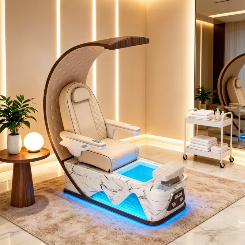 럭셔리 전동 페디큐어 마사지 의자, 모던 가죽 스파 풋 - Spa And Wellness Hotel 리뷰 및 가격