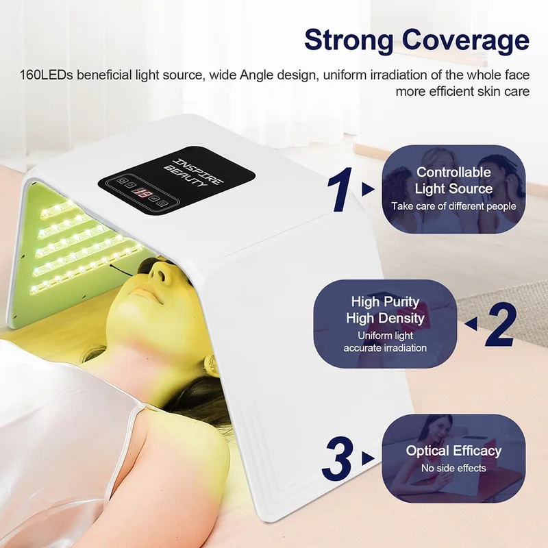 7가지 색상 LED 광자 미용 마스크 피부 보습 나노  - Spa&Wellness Earth City Шелепиха 리뷰 및 가격