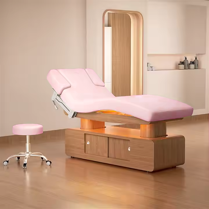럭셔리 3/4 모터 핑크 뷰티 베드 다기능 뷰티 살롱  - Wellness Spa And Massage 리뷰 및 가격