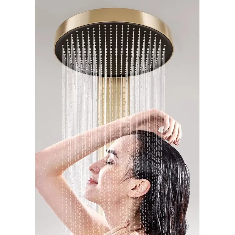 황동 레인폴 샤워 패널 세트 디지털 디스플레이 벽걸이형 - Spa&Wellness Earth City Шелепиха 리뷰 및 가격